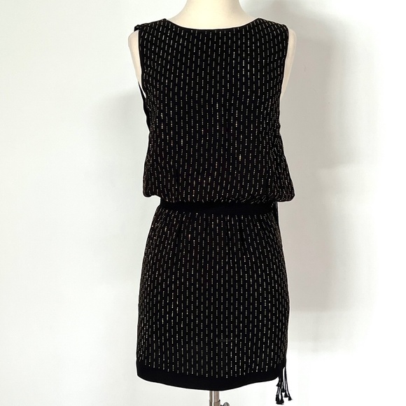 Saint Laurent stud-embellished silk minidress in Black - Picture 6 of 12